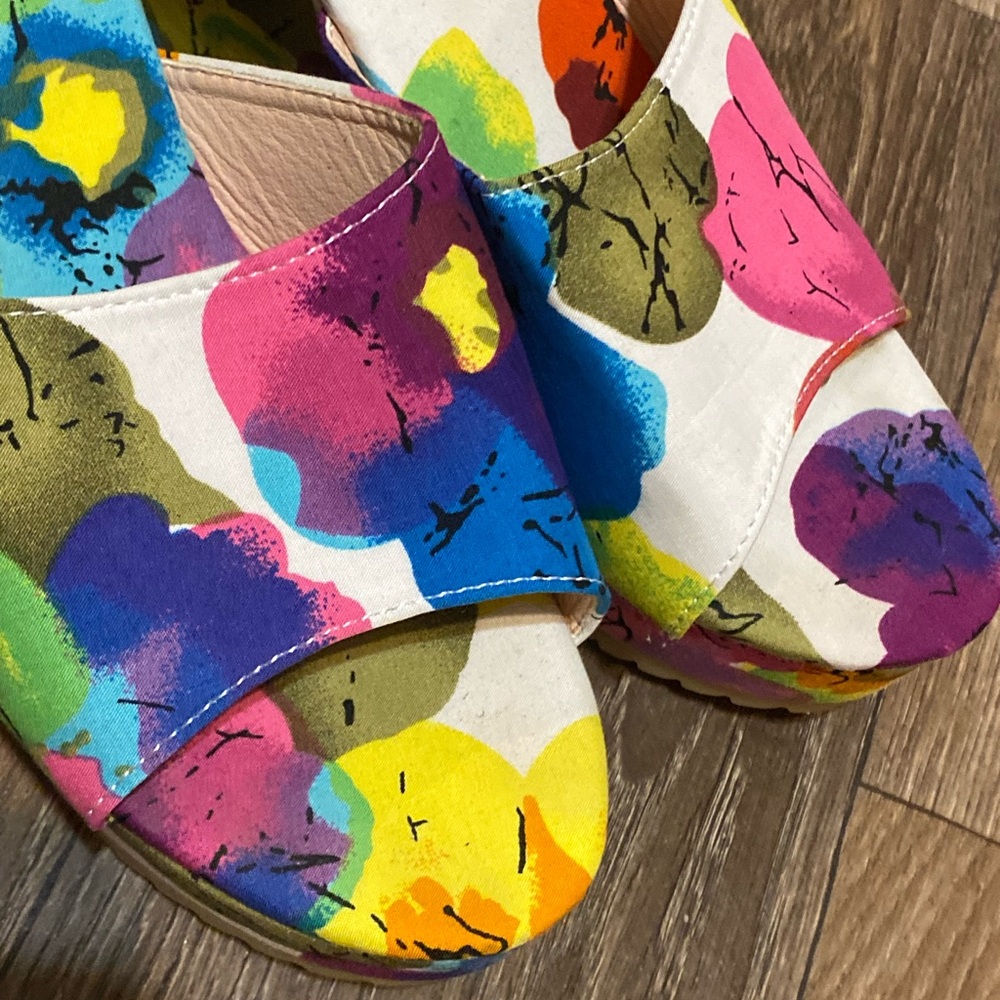 🔥 Colorful Floral Wedge Sandals - Picture 5 of 10